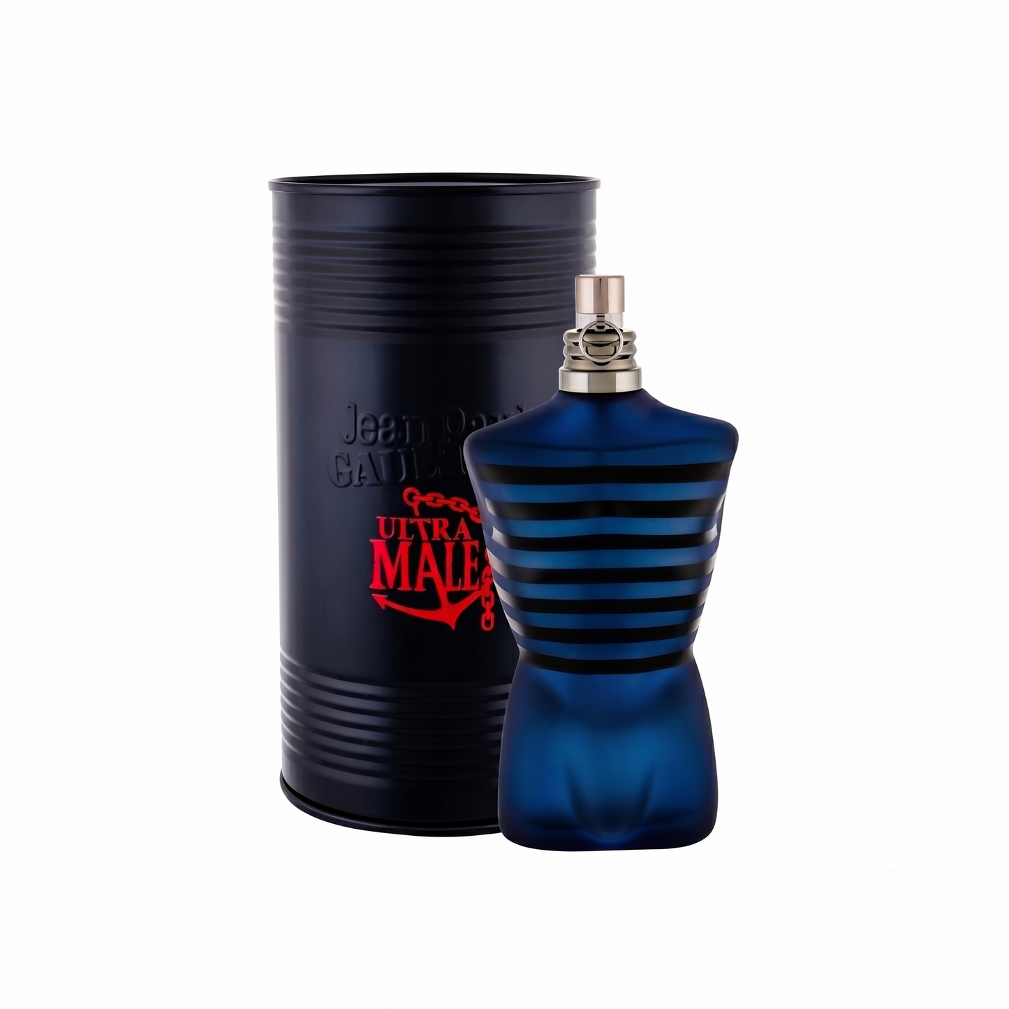 Jean Paul Gaultier Ultra Male Intense Eau de Toilette 125ml in the signature blue torso-shaped bottle