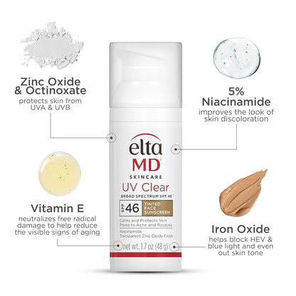 EltaMD UV Clear Tinted Broad-Spectrum SPF 46 – 48g
