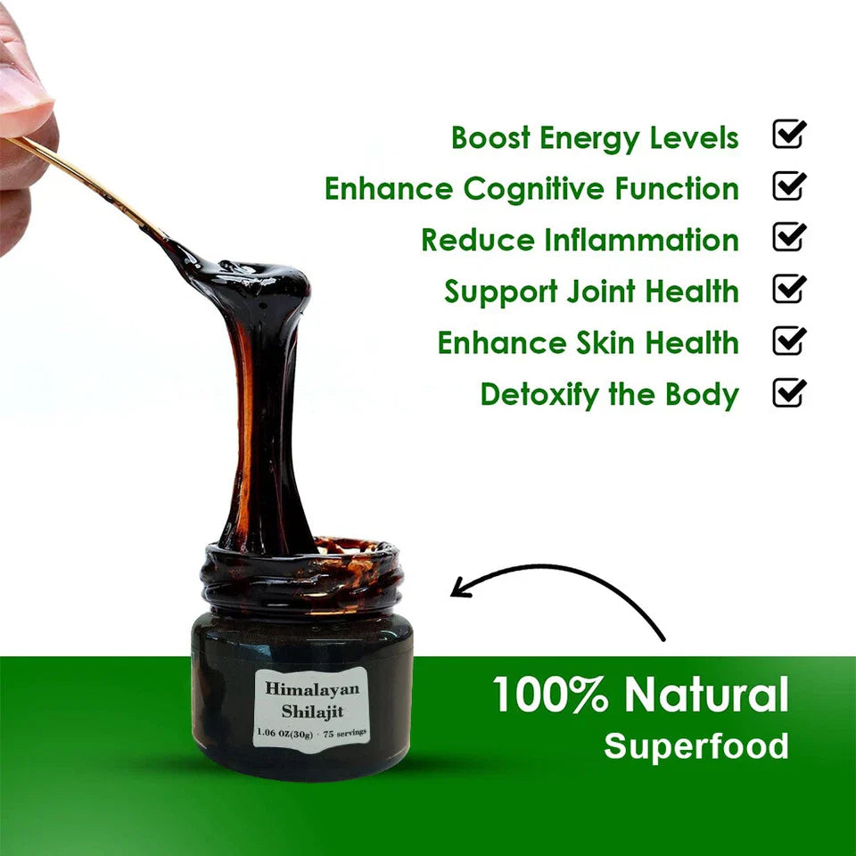 Organic Himalayan Shilajit Resin (30g) | Natural Daily Wellness Support