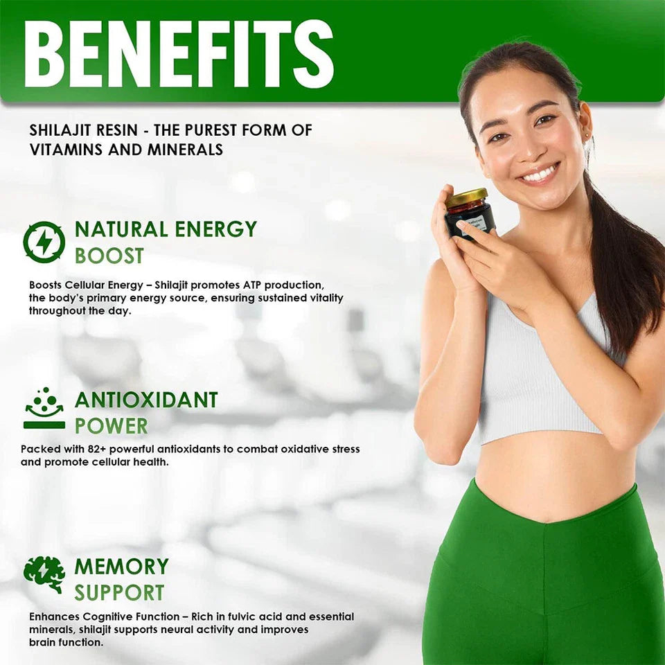 Organic Himalayan Shilajit Resin (30g) | Natural Daily Wellness Support